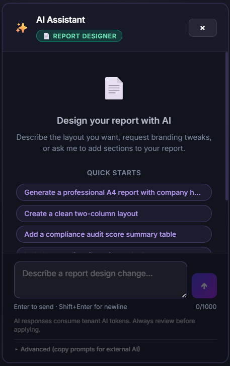 AI Report Designer